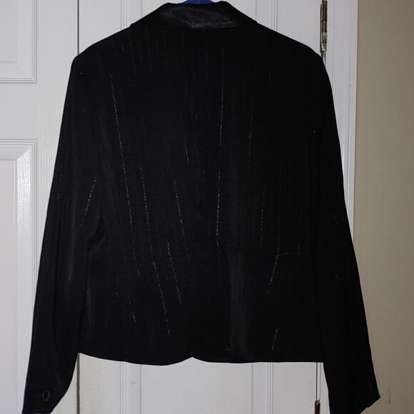 Apostrophe black pinstriped blazer Sz 16 - Picture 5 of 5